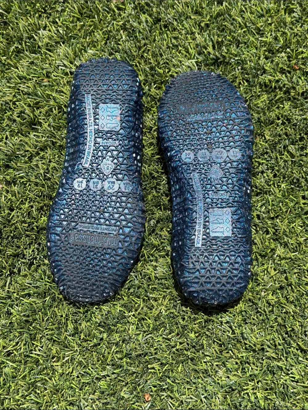 Mini Melissa Navy Blue Jelly Flats for Kids